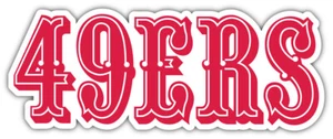 San Francisco 49ers NFL Sport Car Bumper Sticker Decal ''SIZES'' - Foto 1 di 1