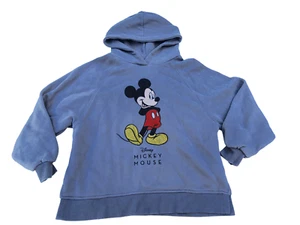 Zara Disney Collaboration Mickey Mouse Grey Bling Hoodie Youth Size:10 - Picture 1 of 5