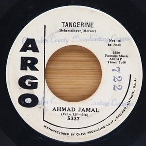 AHMAD JAMAL - TANGERINE / SELERITUS - JAZZ 45 PROMO ARGO - Picture 1 of 2
