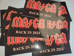 Trump 2024 Bumper Stickers 10 PACK LOT MAGA AC/DC - Picture 1 of 6