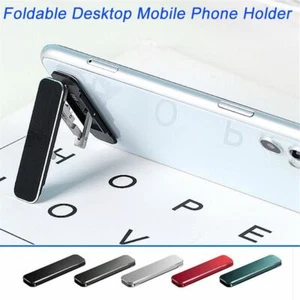 Portable Aluminum Alloy Invisible Desktop Mount Holder Mobile Phone Stand Mini - Photo 1 sur 14