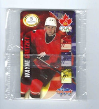 1998 Valu-Net Team Canada Prepaid Phone Cards Wayne Gretzky HOF