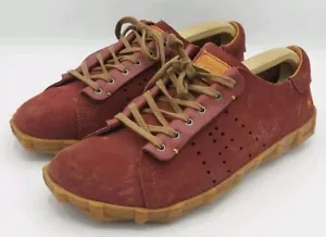 The Art Company Metropolitan Melbourne Skin Red Suede Shoes Unisex Size 8/42 VGC - Picture 1 of 14