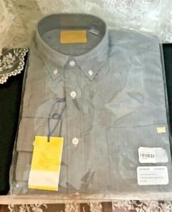 Upperline Clothiers klassisches Baumwollhemd für Herren Größe S grau - Bild 1 von 10