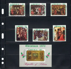 ""LIBERIA - ARTE - PINTURAS - NAVIDAD 1970" - Imagen 1 de 4