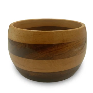 Handmade very Beautiful Wooden Bowl Decorative Bowl Mango wood Stripe Pattern - Picture 1 of 4