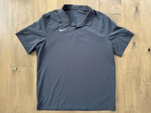 Nike Flex Gameday Dark Gray Golf Coaches S/S Polo Shirt CI4465-060 Men's XL EUC - Picture 1 of 15