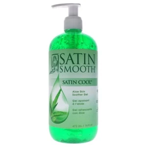 SALON BEAUTY SPA SATIN SMOOTH SKIN HAIR REMOVAL COOL ALOE SKIN SOOTHER GEL 16 OZ - Picture 1 of 3