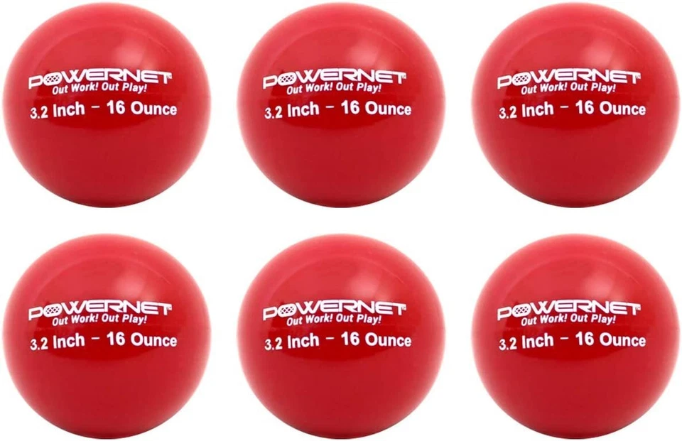 PowerNet 3.2" Weighted Hitting and Batting Training Ball (6 pack) - Image 1 of 1