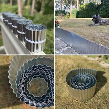 Galvanised Steel Lawn Edging Rolls Path Border Edge Metal Grass Flexible Fence