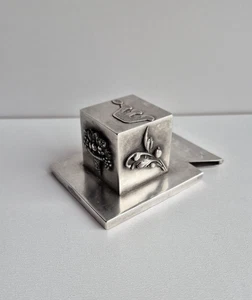 seltene alte 84 Zolotniki Silber Tefillin Box / Judaica - St. Petersburg 1894 - Bild 1 von 11