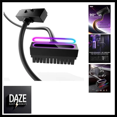 24Pin PSU Kabelverlängerung, PC 24 Pin Sleeved Cable für 24 Pin ATX [18AWG] N... - Bild 1 von 4