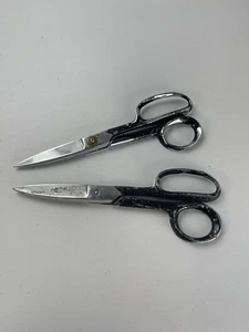 Set of 2 Vintage Clauss No 4268 Shears High Leverage Scissors Made in the USA - Picture 1 of 8