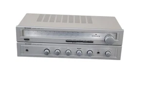 Vintage Sharp Rt-10E Stereo Cassette Tape Deck Hifi Separate Silver Made Japan - Imagen 1 de 6