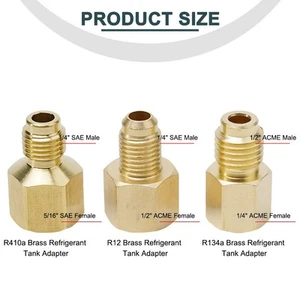 Einfach zu installieren R12 R410a für R134a Kühltank Adapter für Klimaanlagen - Bild 1 von 21