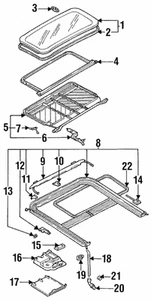 Junta de panel deslizante original Volkswagen 357-877-209-A - Imagen 1 de 2