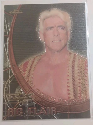 1999 Topps WCW Embossed Chrome - Double-Sided Nature Boy Ric Flair & David Flair - Image 1 of 2