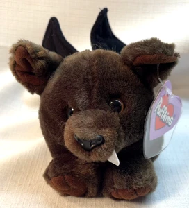 Vintage SWIBCO PUFFKINS Plush Toy with Tags-DING The BAT-Limited Edition - Picture 1 of 4