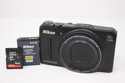 Nikon COOLPIX S9700 Black 16.0MP Compact Digital Camera W/ Battery & SD Tested - Image 1 of 4
