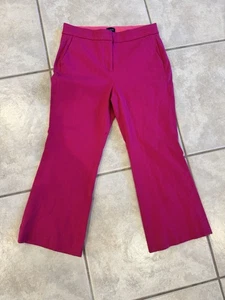 J. Crew Kelsey Flare kurze Stretchhose Damengröße 6 Hot Pink - Bild 1 von 7