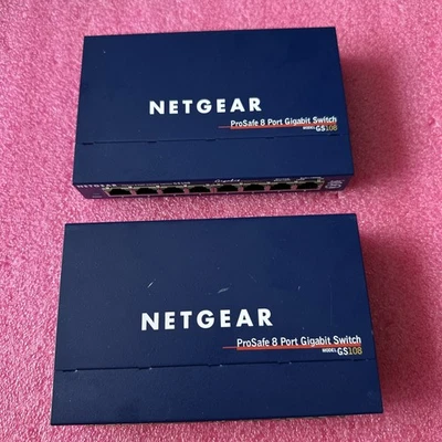 2@ NETGEAR-ProSafe 8 Port Gigabit Switch GS108 V3 No Power Cable - - Image 1 of 4