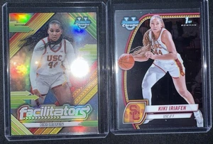 2024/25 Bowman Chrome U 1st Kiki Iriafen SP RC Lot/2 Facilitators Refractor USC - Bild 1 von 2