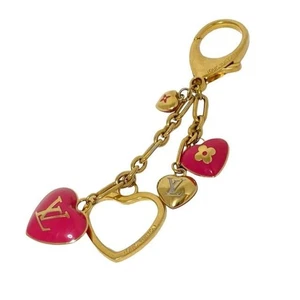 LOUIS VUITTON Portachiavi Catena Borsa Charm Bijoux Sacco Cool Heart jp - Foto 1 di 6
