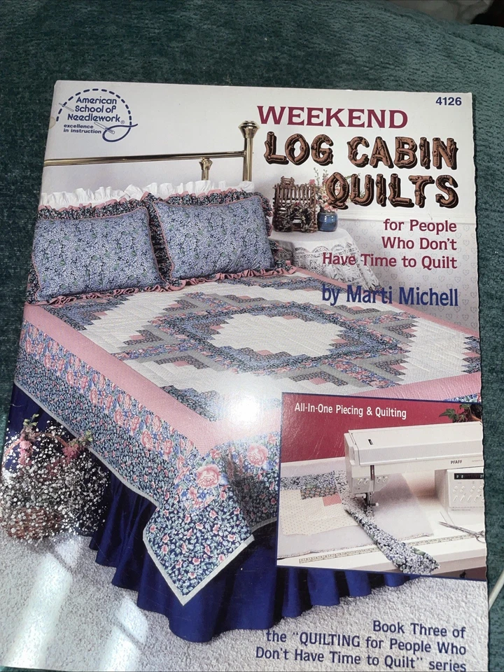 American School of Needlework #4126 Weekend Log Cabin Quilts By Marti Michell - Image 1 of 1