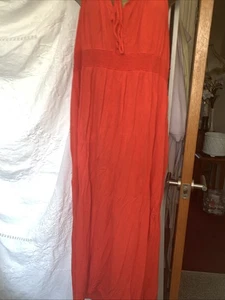 Orange Maxi Dress Size 20 - Picture 1 of 3