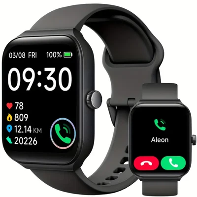 TOOBUR Smartwatch Wireless ( Answer/Make Call ), 1.95" Smartwatch For Women Men - Image 1 of 4