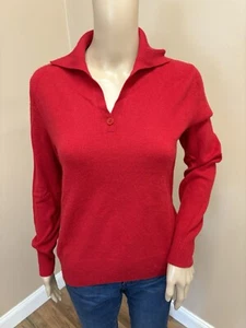 PRIVÉ 100% cashmere collared henley - Picture 1 of 3
