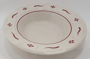 Ciotole da dessert bordate frutta/dessert Longaberger Red Traditions - Foto 1 di 2