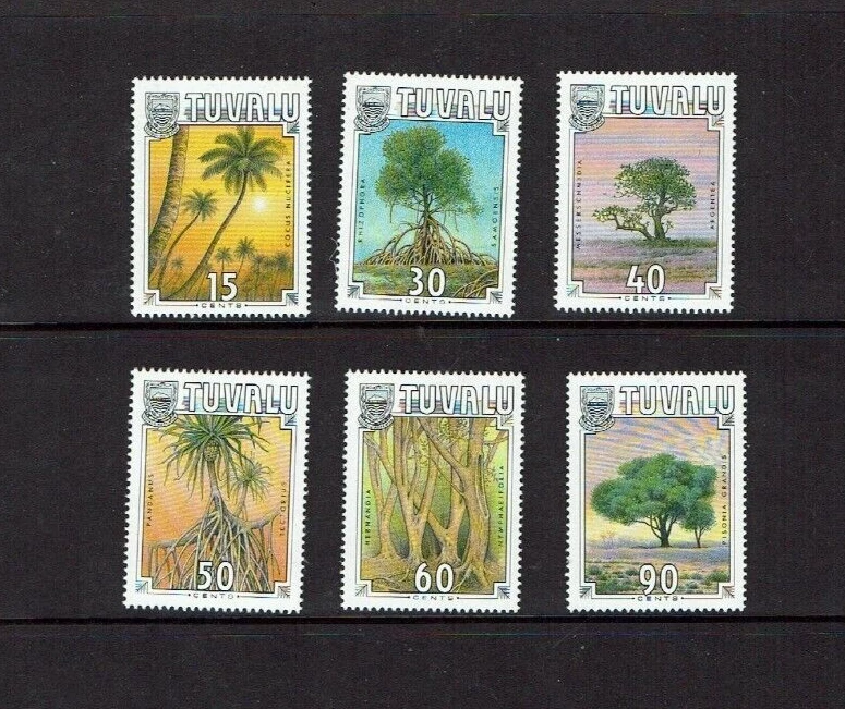 Tuvalu: 1990  Tropical Trees,  MNH set - Image 1 of 1