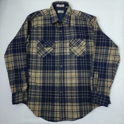 Bush Hog Woolaka Vintage Long Sleeve Shirt Wool Blend Plaid Flannel XL 17 17.5 - Image 1 of 4