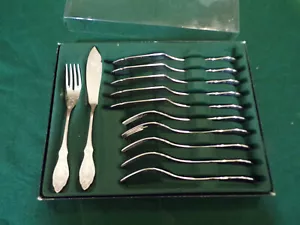 BSF Friesenmuster Fischbesteck für 6 Personen 12 Teile in Edelstahl 18/10 TOP ! - Bild 1 von 6