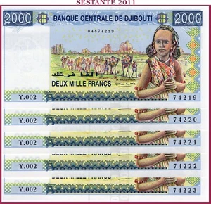 DJIBOUTI 2000 2.000 FRANCS nd 2008  P 43 (1)  UNC  free shipping from 100$ - Picture 1 of 3