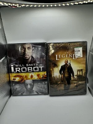 3 Will Smith Movies Sealed New/ I Am Legend, I Robot, Hitch DVD  - Image 1 of 4