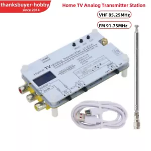 Home TV Analog Transmitter Station VHF85.25MHz FM91.75MHz AV to HDMI-CVBS-RF - Zdjęcie 1 z 2