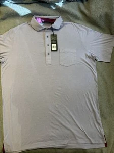 Greyson Spirit Dewberry Polo Large new with tags $108 retail shirt pocket - Picture 1 of 6
