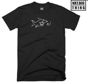 Shark Vs Fish T Shirt Casualwear Face Off Holidays Funny Joke Birthday Gift Top - Picture 1 of 10