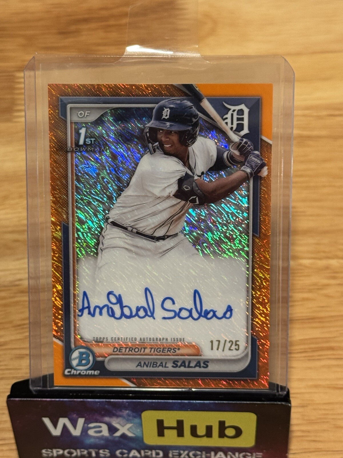 2024 Bowman Chrome Anibal Salas CPA-ASA 1st Bowman Orange Shimmer Auto 17/25🍊🍊