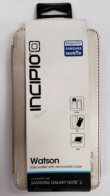 Incipio Watson Folio Wallet Case for Samsung Galaxy Note 3 N900 - Champagne Gold - Image 1 of 4