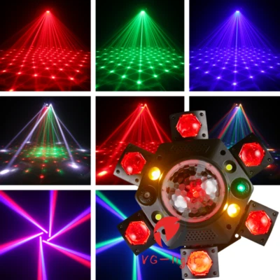 150W Halloween RGBW COB LED Laser Light Stage Effect Lighting DJ Party Laser DMX - Image 1 of 4