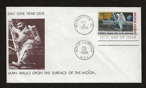 1969 US MOON LANDING cover - C76 FDC - Picture 1 of 2