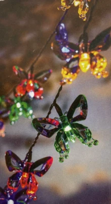 NEW LED Solar Fairy String Lights Butterfly Waterproof Outdoor Garden Multicolor - Image 1 of 4