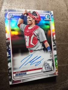 MINT 2020 Bowman Chrome 1st Prospect Auto Ivan Herrera #CPA-IH Refractor /499 RC - Picture 1 of 2