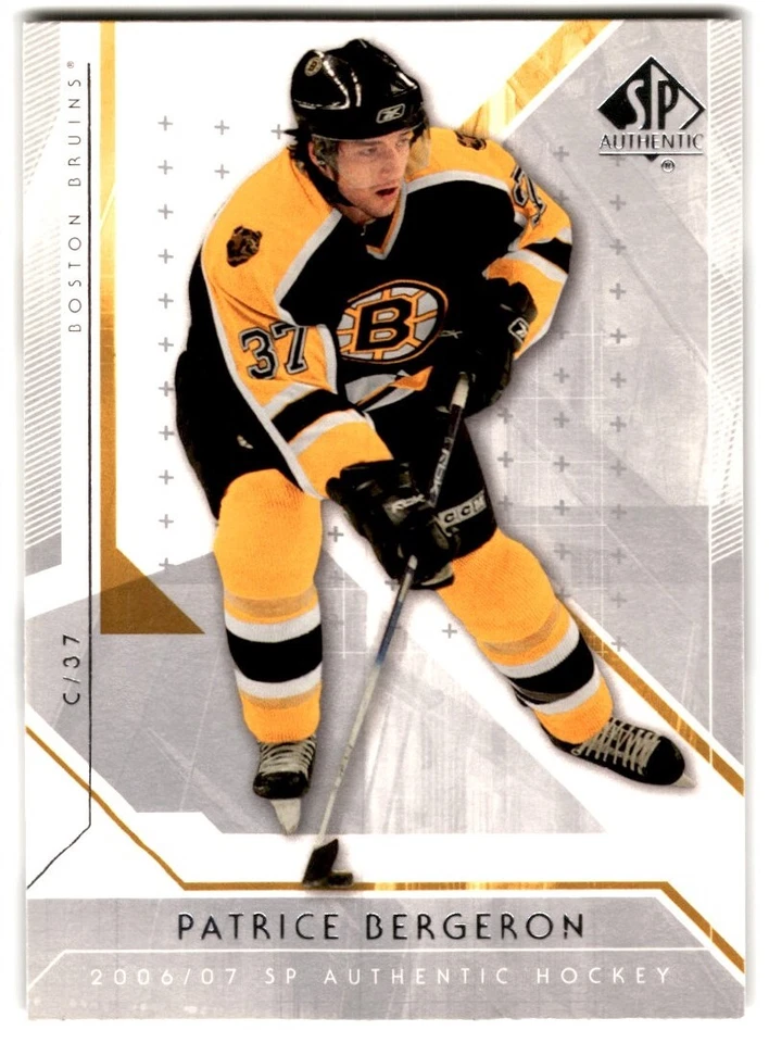 2006-07 SP Authentic Patrice Bergeron #92 Boston Bruins - Image 1 of 2