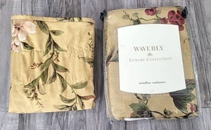 NEW - Qty 2 - Waverly CHIANTI ANTIQUE GOLD Blouson Floral Grapes Valance - Picture 1 of 4