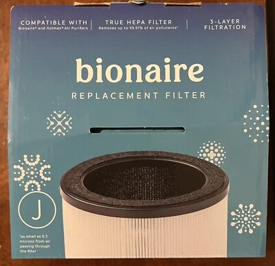 Filtro purificador de aire Bionaire 360 True HEPA de 3 capas filtro True Hepa Foto 1 de 4