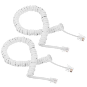 2 szt. Słuchawki telefonicznej Kabel Kabel Przewody do telefonów stacjonarnych - Zdjęcie 1 z 12